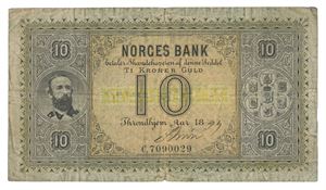 10 kroner 1899. C.7090029