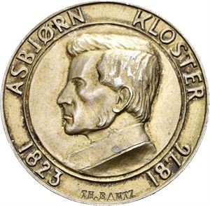 Asbjørn Kloster. Det norske totalavholdslag 1938. Eriksen. Sølv. 28 mm