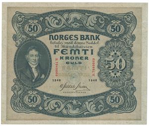 50 kroner 1940. B.7949669