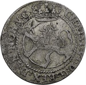 CHRISTIAN VI 1730-1746. KONGSBERG. 8 skilling 1733. S.5