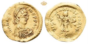 Anastasius I. AD 491-518. AV tremissis (1,31 g).