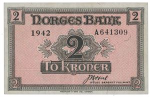 2 kroner 1942 A 641309.