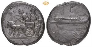 PHOENICIA, Sidon. Evagoras II, ca. 346-343 BC. AR double shekel (29 mm; 22,37 g)