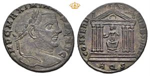 Maxentius, AD 307-312. Æ follis (6,00 g)