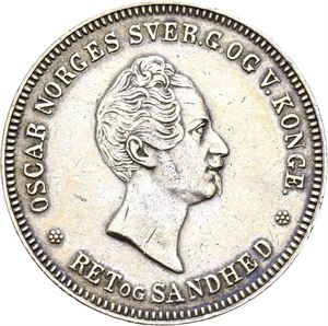 OSCAR I 1844-1859 1/2 speciedaler 1850
