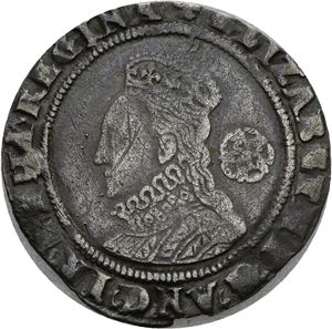 Elizabeth I, 6 pence 1574