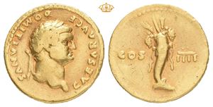 Domitian. As Caesar, AD 69-81. AV aureus (20 mm; 6,59 g)