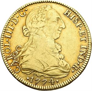 Carl III, 8 escudos 1774