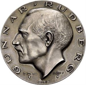 Gunnar Rudberg 1930. Rui. Sølv. 50 mm