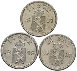10 øre 1897, 98 og 99