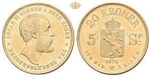 20 kroner/5 species 1874