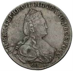 Catharina II, rubel 1786. St. Petersburg