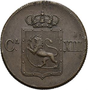 CARL XIII 1814-1818, KONGSBERG. 1 skilling 1816