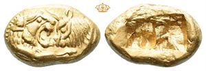 KINGS of LYDIA, Kroisos. Circa 561-546 BC. AV stater, light standard (8,03 g)