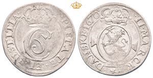 Norway. 2 mark 1670. S.22