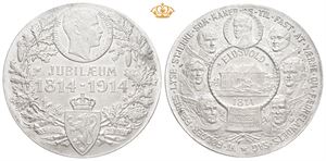 Grunnlovens 100 års jubileum 1814-1914. Aluminium 61 mm