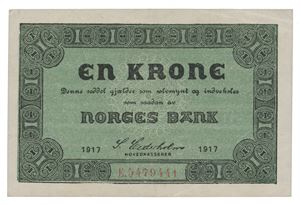 1 krone 1917. E5479441