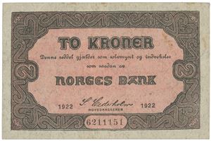 2 kroner 1922