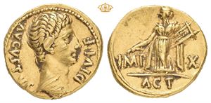 Augustus, 27 BC-AD 14. AV aureus (19 mm; 7,83 g)