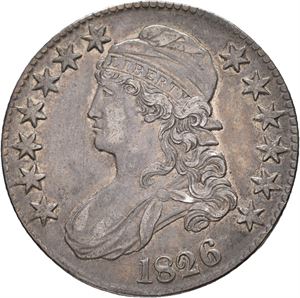 1/2 dollar 1826