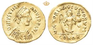 Justinian I, AD 527-565. AV tremissis (1,41 g)