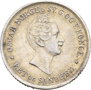 OSCAR I 1844-1859, KONGSBERG, 24 skilling 1845
