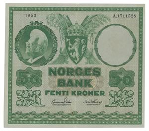 50 kroner 1950. A1711528