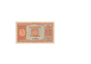 10 kroner 1953. Y6460822