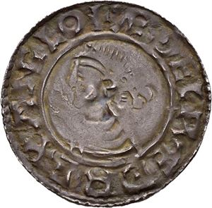 Aethelred II 978-1016, penny small cross type, Lydford, myntmester Godric (1,07 g)