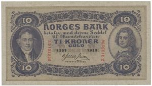 10 kroner 1939 Z