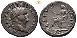 Vespasian. AD 69-79. Æ dupondius (13,47 g).