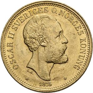 Oskar II, 20 kronor 1875