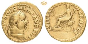 Vitellius, with L. Vitellius the Elder, AD 69. AV aureus (19 mm; 7,15 g)