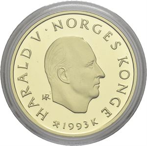 1500 kroner 1993. OL mynt nr.4