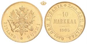 Nikolai II, 10 markkaa 1905