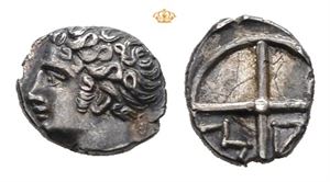 GAUL. Massalia. Circa, 218-200 BC. AR obol (0,68 g)