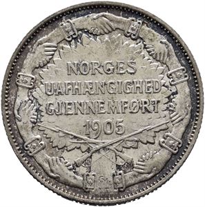 2 kroner 1907 med gevær