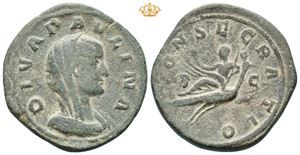 Diva Paulina. Wife of Maximinus I, died before AD 235. Æ sestertius (22,41 g).