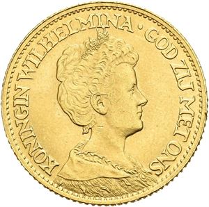 Wilhelmina, 10 gulden 1911