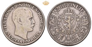 2 kroner 1913 Kantskade.