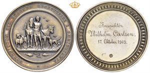 Foreningen til Dyrenes beskyttelse i Christiania. Sølv 50 mm