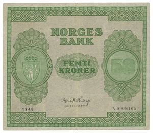 50 kroner 1948. A.9908105