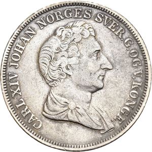 CARL XIV JOHAN 1818-1844 1/2 speciedaler 1844