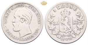 Norway. 1 krone/30 skilling 1875