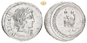 Mn. Fonteius C.f. 85 BC. AR denarius (20 mm; 3,77 g)