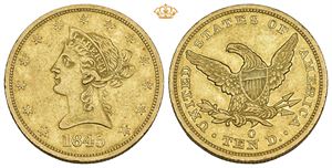 10 Dollars 1845 O