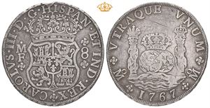 Carl III, 8 reales 1767. MF