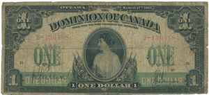 $1 1917. S/N S-436488.