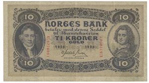 10 kroner 1935 U 5776001.