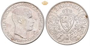 2 kroner 1917 Flekker.